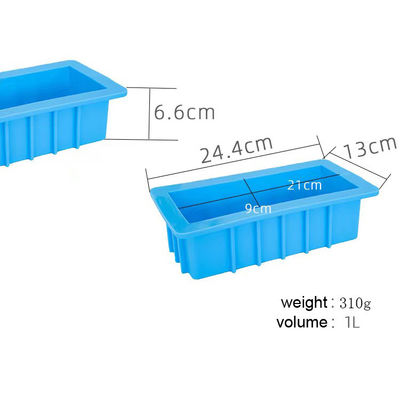 1L Rechthoekige Brood Siliconen Cakevorm 24.4x13x6.6cm Non Stick