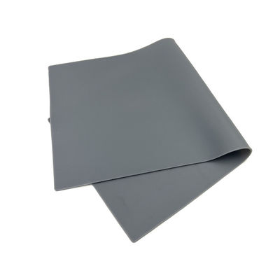 Grijze rekbare siliconenrubberplaat Dikte 2 mm Hoge temperatuur