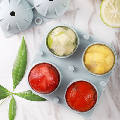 Duurzame Cocktails Ball Bolvormige Ijsblokjesbak 4 Holte Grijs Groene Kleur