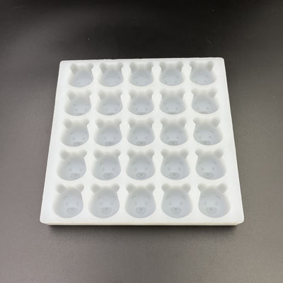 Herbruikbare geurloze siliconen harde snoepvormen, praktische gummibeervormen met 25 holtes