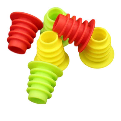 Veelkleurige van de de Flessenkurk van het Wijnsilicone Geurloze Opnieuw te gebruiken Duurzaam