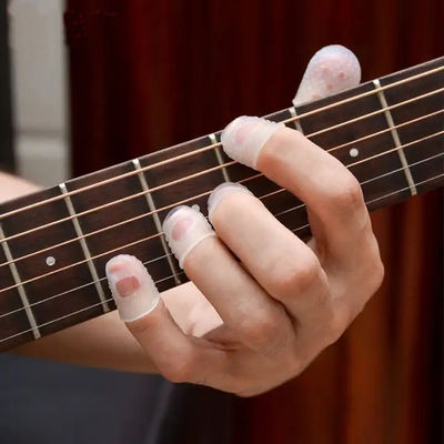 Koker van de de Vingerbeschermer van het Heatproof de Zachte Silicone voor Gitaar Antipijn