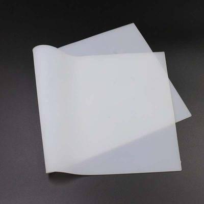 Melkachtig Wit Siliconen Rubber Plaat Warmte Isolatie Dikte 0.1mm 0.2mm 1mm