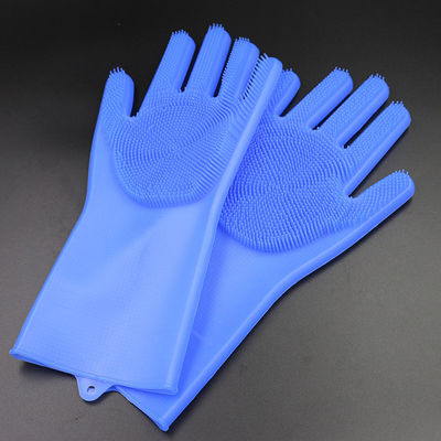 Handschoenen van de de Schotelwas van het keuken de Veelkleurige Silicone, Handschoenen van de het Siliconehand van Eco de Vriendschappelijke