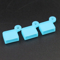 Geurloze oliebestendige siliconen USB-poortafdekking, draagbare USB-siliconen dop