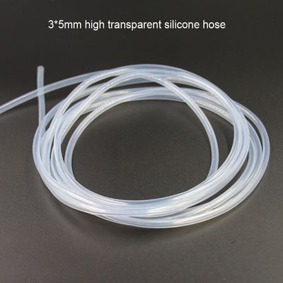 Medical Harmless White Silicone Hose Tube Lightweight Sturdy