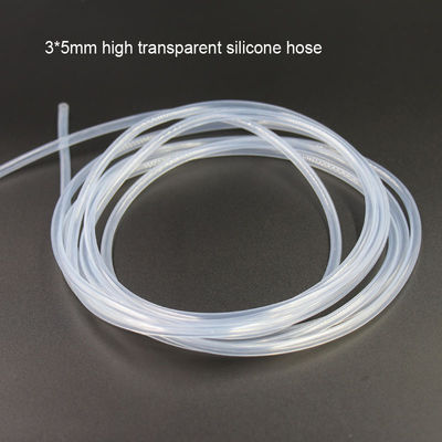 Geurloze Transparante Pijp van de Siliconeslang 2x4mm 3x5mm Uitzetbare 5x7mm